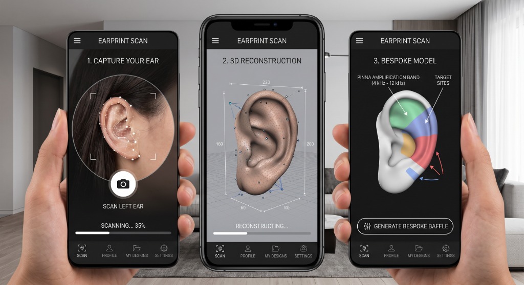 Bespoke ear mapping methodology flow